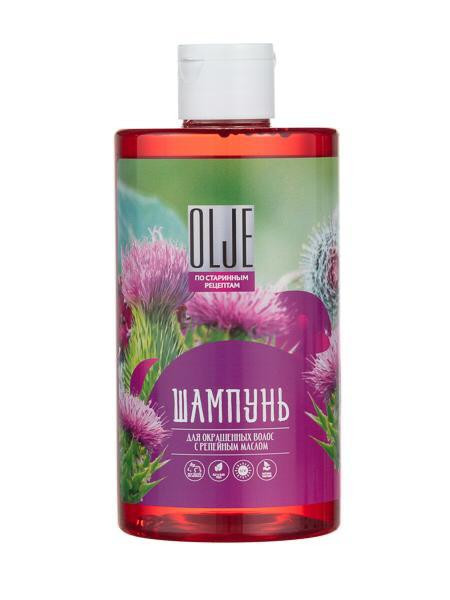 OLJE Натуральный шампунь для окрашенных волос с репейным маслом для поврежденных волос 450 мл в Брянске OLJE Натуральный шампунь для окрашенных волос с репейным маслом для поврежденных волос 450 мл в Брянске