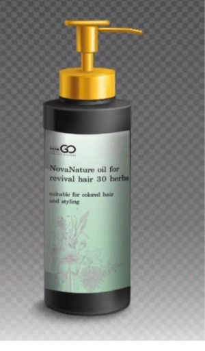 Натуральное масло для волос NovaNature oil for revival hair 30 herbs Dctr.Go Healing Systems 110 мл