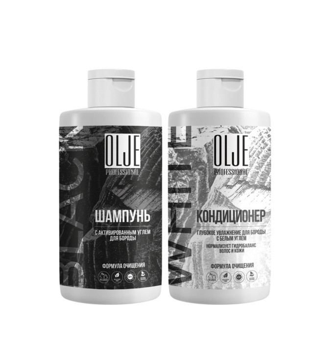 OLJE набор шампунь для волос и бороды 450 мл и кондиционер для волос и  бороды 450 мл в Брянске